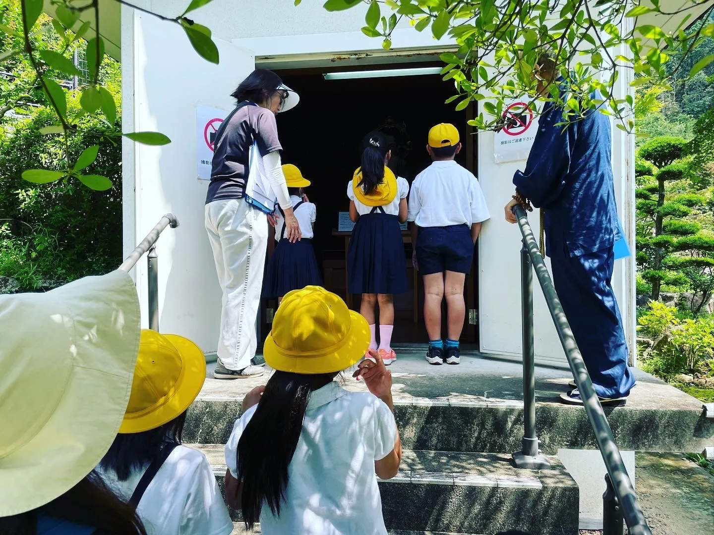 地元小学生が町探検で長楽寺へ来てくれました！