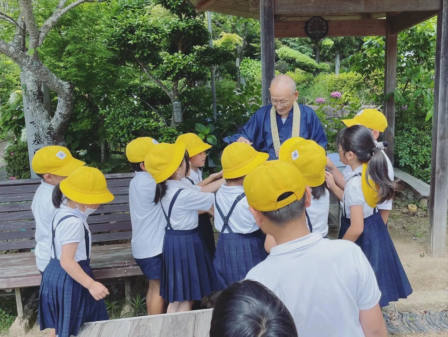 地元小学生が町探検で長楽寺へ来てくれました！
